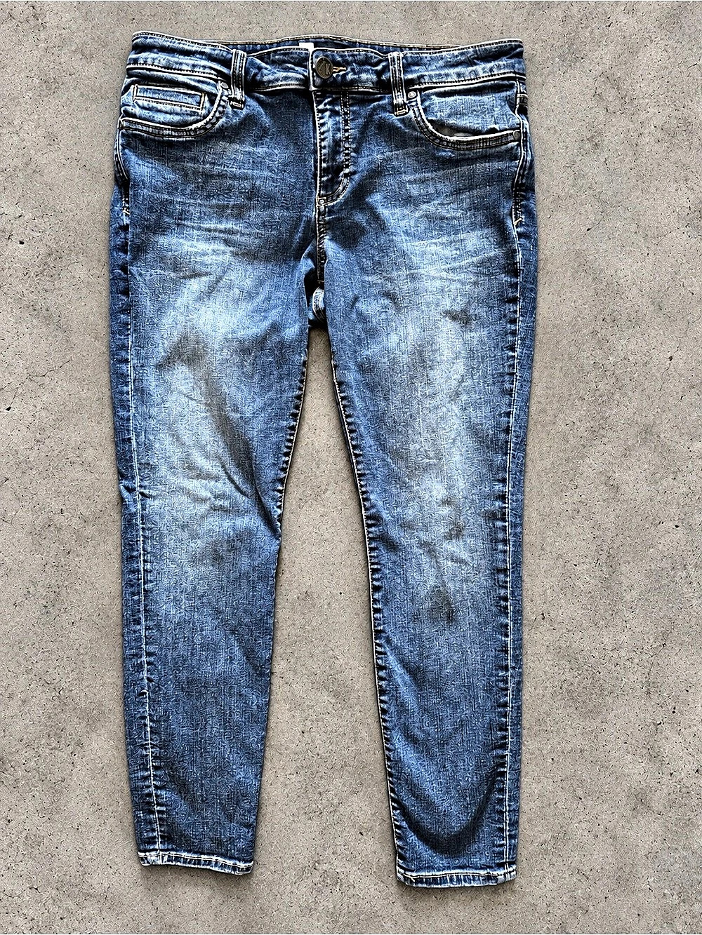 KUT from the Kloth Skinny Jeans Waist 10 in Blue